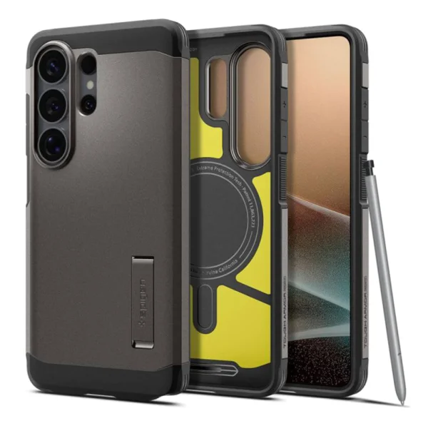 Shockproof case Spigen Tough Armor Mag magSafe for Samsung Galaxy S26 Ultra, AC10685, Dark Gray 1