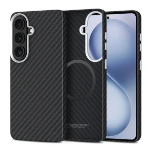 Tech-Protect ION Carbon MagSF Case for Samsung Galaxy S26, Black