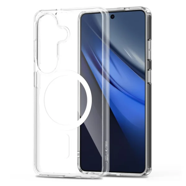 Silicone case Tech-Protect Flexair Hybrid MagSF for Samsung Galaxy S26, transparent 3