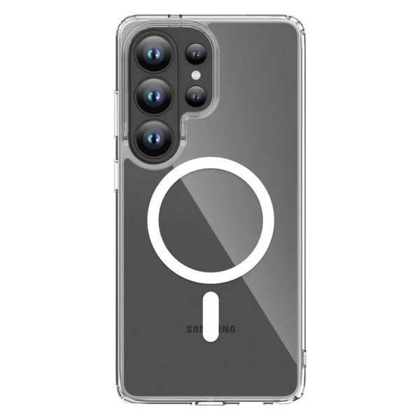 Silicone case Tech-Protect Flexair Hybrid MagSF for Samsung Galaxy S26 Ultra, transparent 1