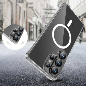 Silicone case Tech-Protect Flexair Hybrid MagSF for Samsung Galaxy S26 Ultra, transparent 4