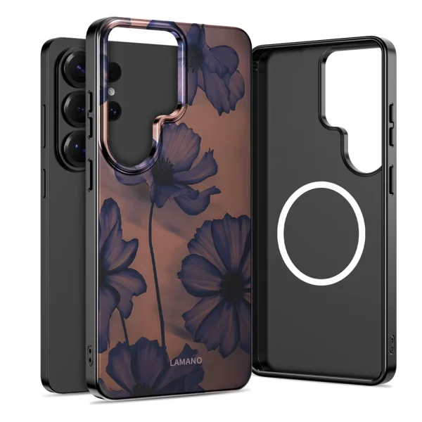 Tech-Protect Lamano MagSF Case for Samsung Galaxy S26 Ultra, flowers 2