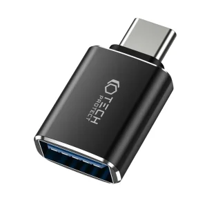 Преходник Tech-Protect UltraBoost Adapter USB-C към USB OTG,черен