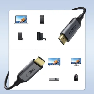 Кабел Tech-Protect Ultraboost HDMI 2.1 4K 120Hz / 8K 60Hz 200сm, черен 3