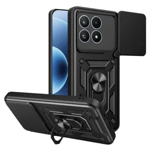 Удароустойчив калъф Techsuit CamShield за Xiaomi 17, Черен