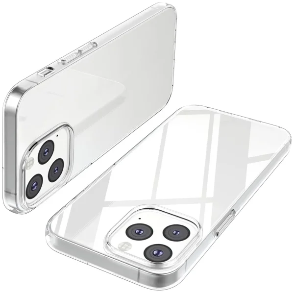 Anti-fingerprint silicone case for iPhone 13, Transparent 3