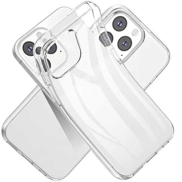 Anti-fingerprint silicone case for iPhone 13, Transparent 6