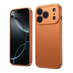 Силиконов калъф Matt TP18 за iPhone 18 Pro Max, оранжев