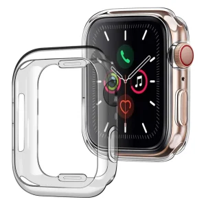 Silicone case All-round Protection for Apple Watch Series 7 45mm, Transparent