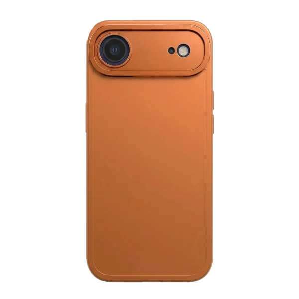 Силиконов калъф Matt TP18 за iPhone 17 Air, оранжев 2