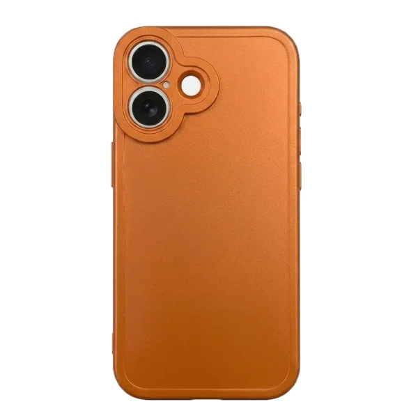 Silicone case Matt TP18 for iPhone 17, orange 2