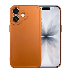 Силиконов калъф Matt TP18 за iPhone 17, оранжев