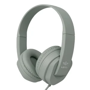 Слушалки за компютър Lelisu LS-827 с микрофон, 3.5mm, сив