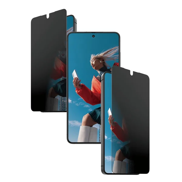 Стъклен протектор PanzerGlass 2-Way Privacy Ultra-Wide Fit w EasyAligner за Samsung Galaxy S26, черен 2