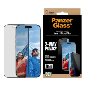 Стъклен Протектор PanzerGlass Privacy Ultra-Wide Fit за iPhone 18 Pro, прозрачен 4