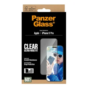 Стъклен Протектор PanzerGlass Ultra-Wide Fit за iPhone 18 Pro, прозрачен 4