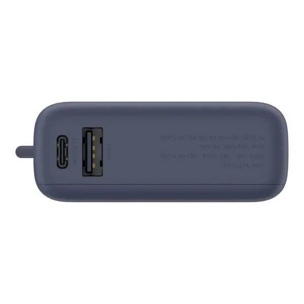 Външна батерия Xiaomi Ice Blue G с вграден кабел USB-C, 33W, 10000mAh, син 4