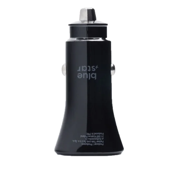 Зарядно за кола Blue Star, USB-C, QC3.0, PD, 20 W, кабел USB-C към USB-C, черен 2