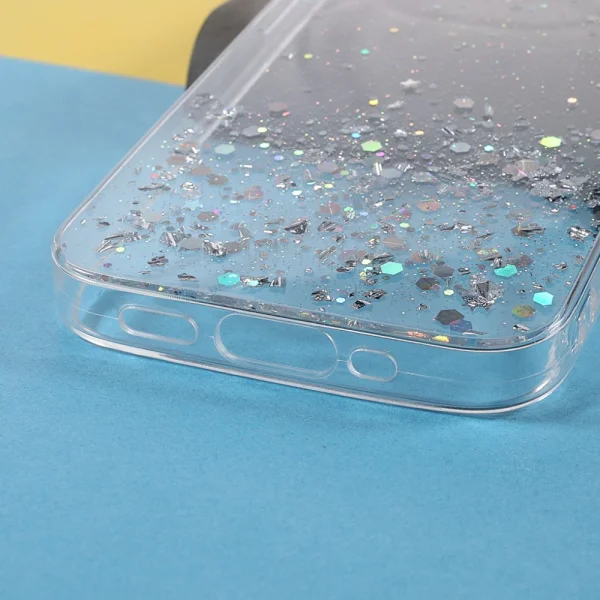 Silicone Case Sparkle Starry Sky for iPhone 13, Transparent 5