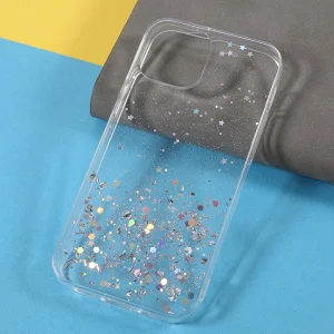Silicone Case Sparkle Starry Sky for iPhone 13, Transparent 4