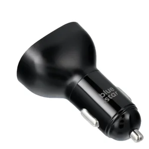 Car Charger Blue Star, USB C + USB A, QC3.0, PD AFC, PPS, 63 W, black 3