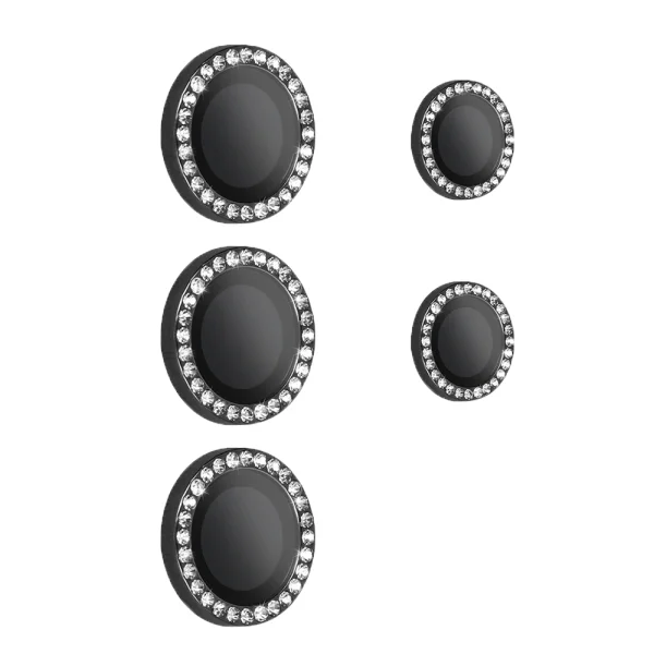 Camera glass protector with stones for Samsung Galaxy S26 Ultra, black 1