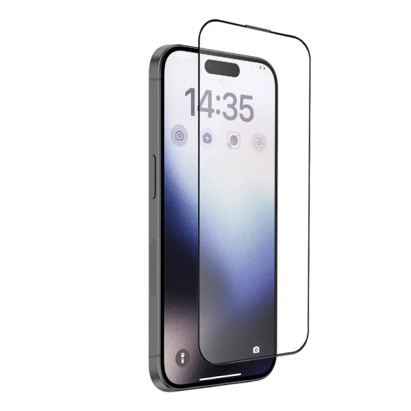 Стъклен протектор 6D Matt Pro Full Glue за Iphone 16, черен 1