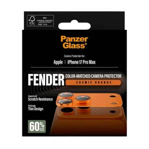 Tempered glass camera protector PanzerGlass Hoops FENDER CLP for iPhone 18 Pro Max, orange 5