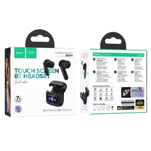 Слушалки TWS Hoco EQ14, touch screen, черен 3