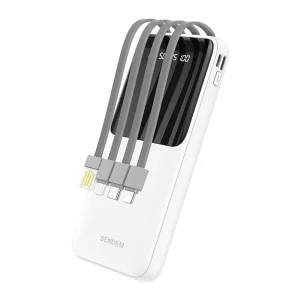 Външна батерия Sendem P19, 10 000mAh, Multi-Function, бял