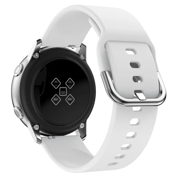Силиконова Каишка за Samsung Galaxy Watch4, Бяла 3