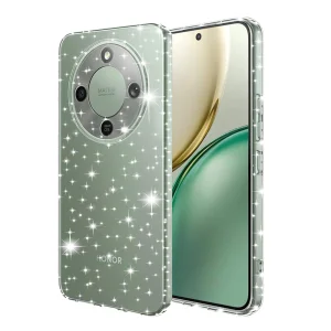 Калъф Гръб Techsuit SparkleSkin за Honor Magic8 Lite, прозрачен-брокат