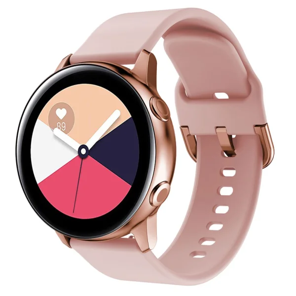Silicone Strap for Samsung Galaxy Watch4, Pink 4