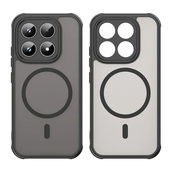 Удароустойчив калъф Techsuit HaloFrost II MagSF за Xiaomi 17, черен 2