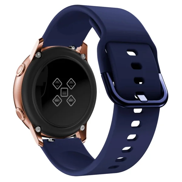 Silicone Strap for Samsung Galaxy Watch4, Dark Blue 3