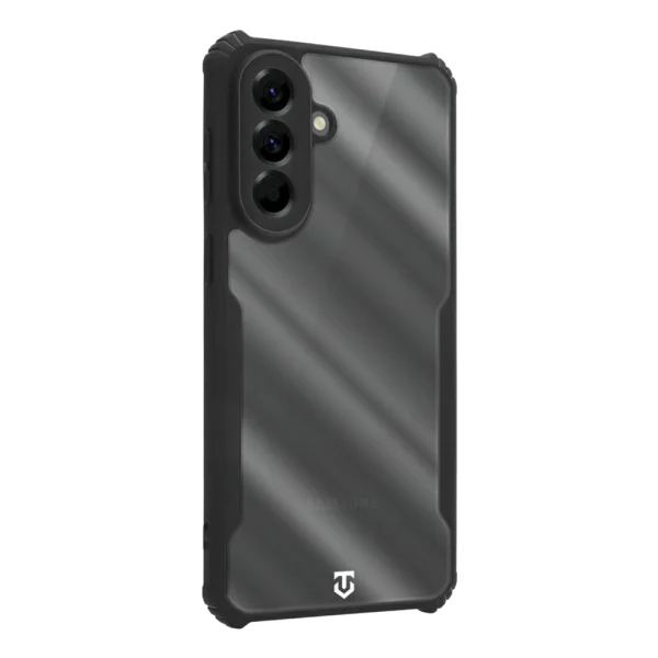 Shockproof case Tactical Quantum Stealth for Samsung Galaxy A57, transparent-black 1