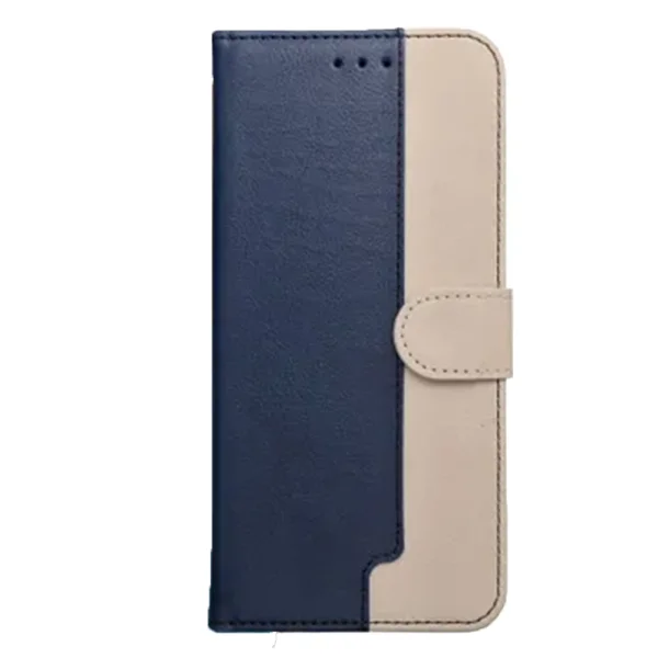 Split Book wallet case for Samsung Galaxy A57, blue-beige 1