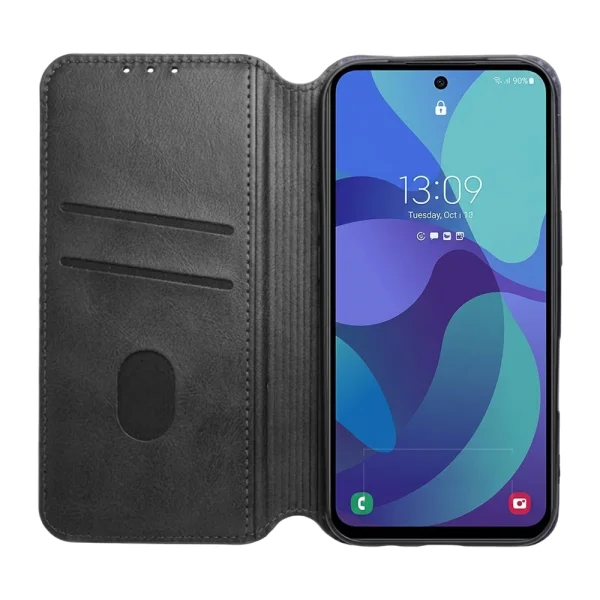 Cubic Book wallet case for Samsung Galaxy A57, black 2
