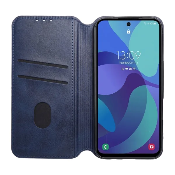 Калъф тефтер Cubic Book за Samsung Galaxy A57, син 2