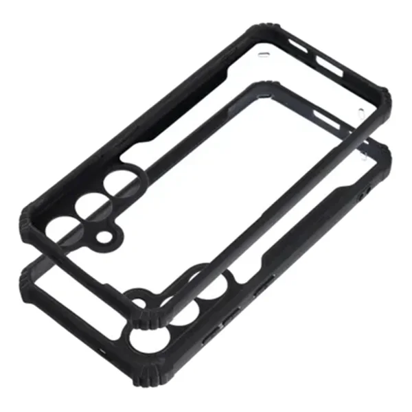 Anti-Drop silicone case for Samsung Galaxy A57, black-transparent 2