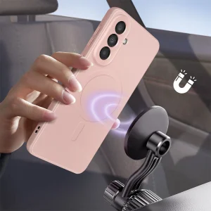 Silicone Mag Cover case for Samsung Galaxy A57, pink 3