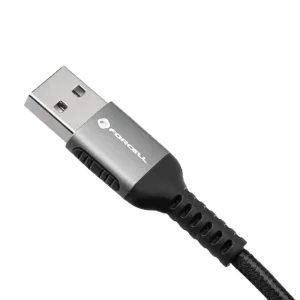 Кабел Forcell F-Energy C256, USB-A към Type- C, QC4.0 PD, 3A, 66W, 2m, черен 3