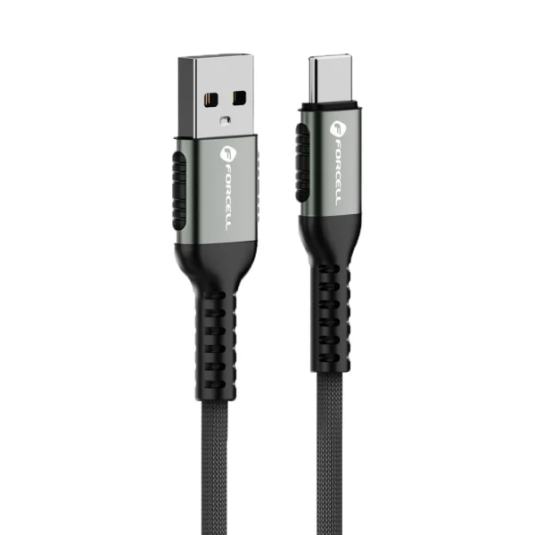 Cable Forcell F-Energy C256, USB-A to Type-C, QC4.0 PD, 3A, 66W, 3m, black 1