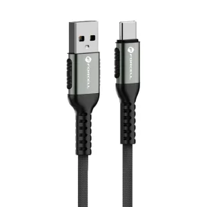 Кабел Forcell F-Energy C256, USB-A към Type-C, QC4.0 PD, 3A, 66W, 3m, черен