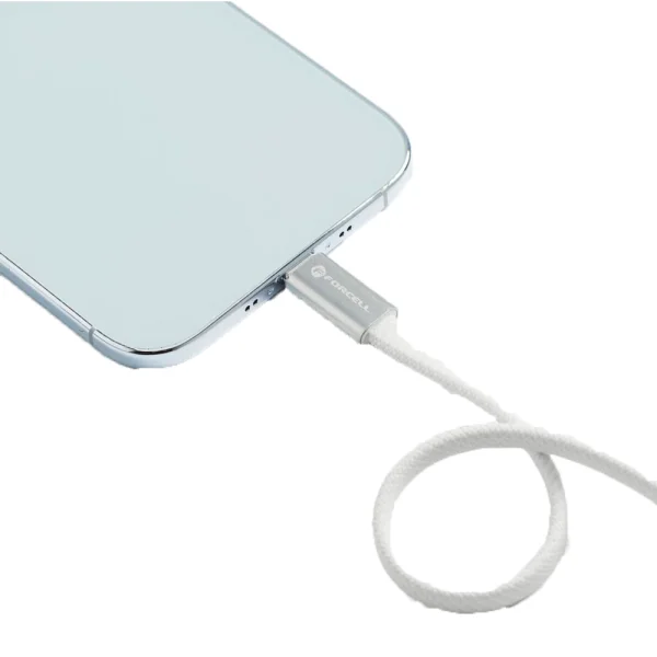 Кабел Forcell F-Energy, Type- C to Type- C, QC4.0 PD, 5A ,240W  ,1,2m ,CCFN23, бял 4