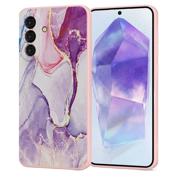 Tech-Protect Icon Silicone Case for Samsung Galaxy A57 5G, Marble 2