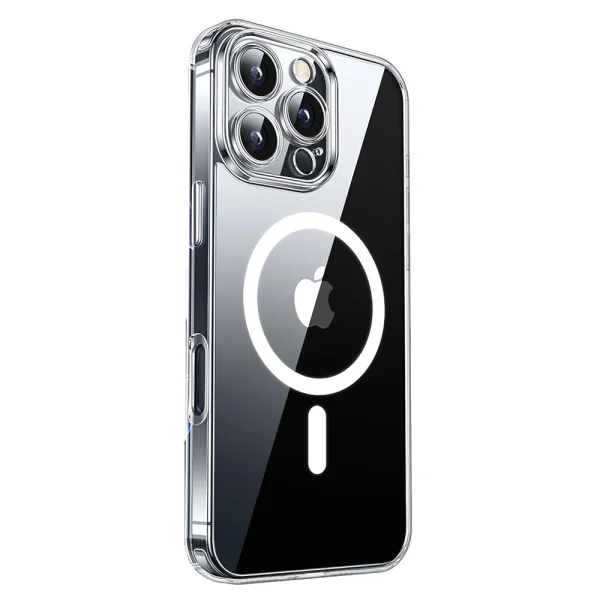 Shockproof case Mag Cover MagSF for iPhone 16 Pro Max, transparent 2