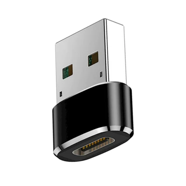 USB-C to USB-A adapter, black 3