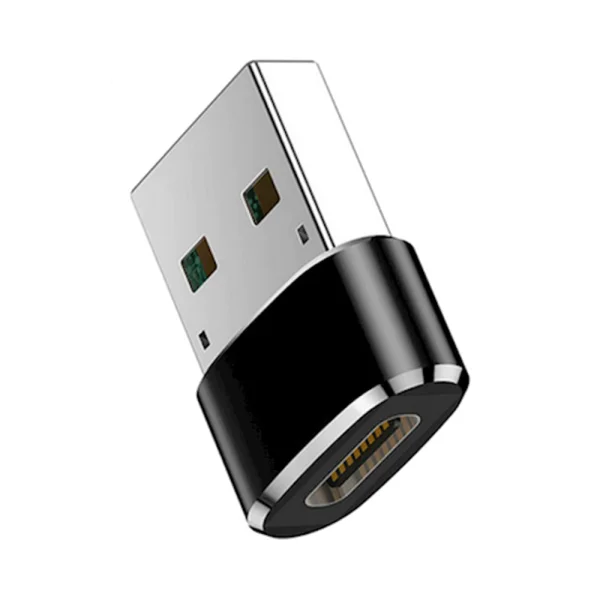 USB-C to USB-A adapter, black 1