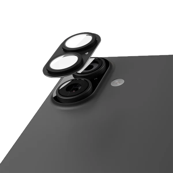 Glass camera protector Etteri for iPhone 17, black 4